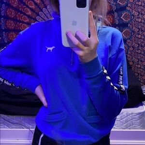 PINK blue Long Sleeve Sweater